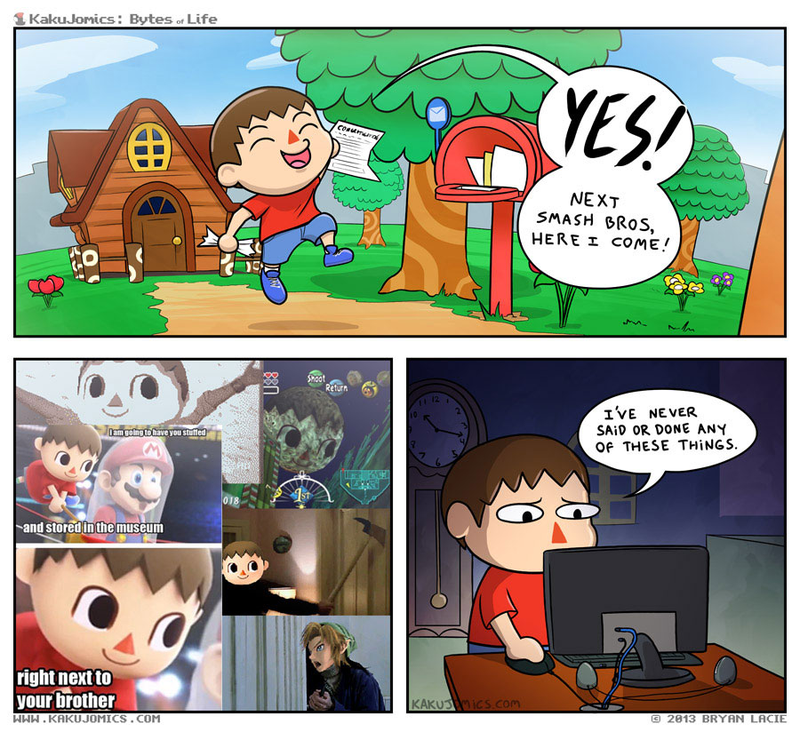 Illustration for article titled Animal Crossing's Smash Bros. Crossover: Food For Thought